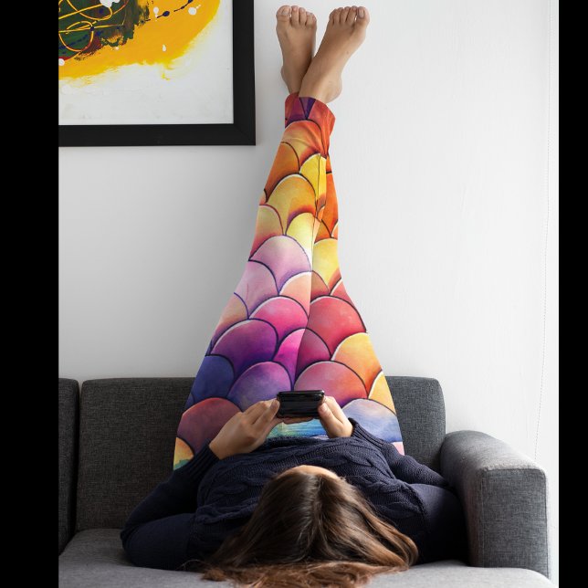Water Color Dragon Scales Leggings – Fantasy (Creator Uploaded)