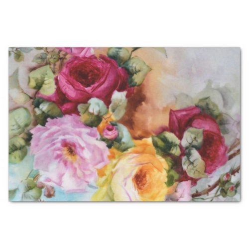 Water Color Floral Gift Matching Tissue Paper