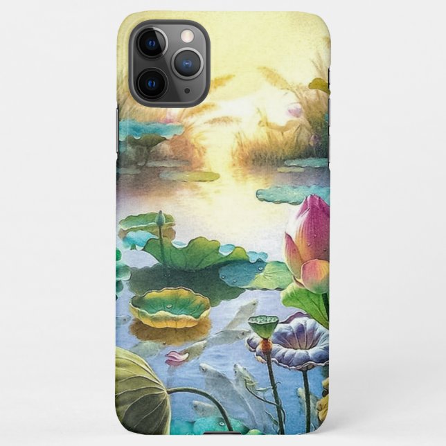 Water Color floral  iPhone Case (Back)