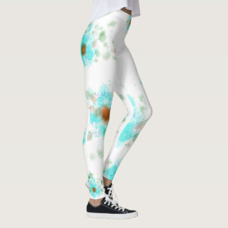 Water Color Floral Leggings