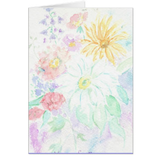 Water Color Flowered Cards