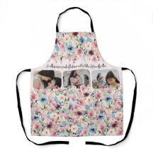 Water Color Flowers Mother All-Over Print Apron