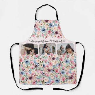 Water Color Flowers Mother All-Over Print Apron