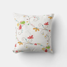 Water Color Flowers Pattern Custom Background