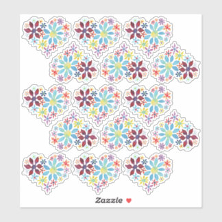 Water Color Flowers Sticker