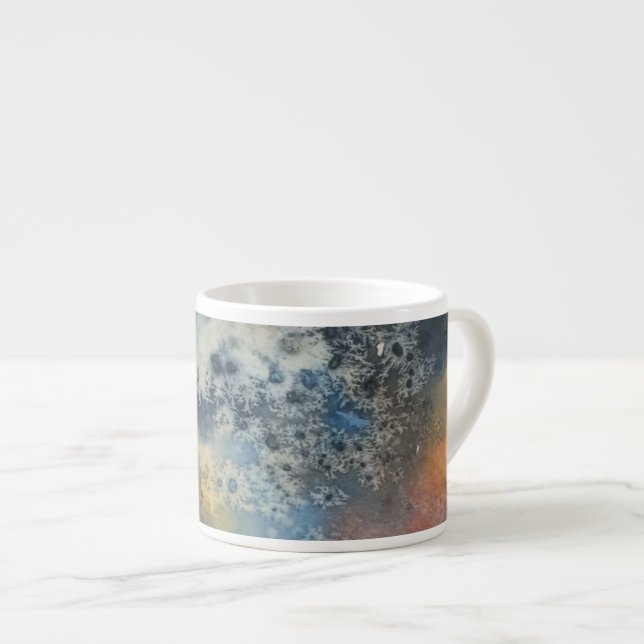 Water Color "Galaxy" Espresso Mug (Front Right)