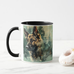 Water Color German Shepherd Mug
