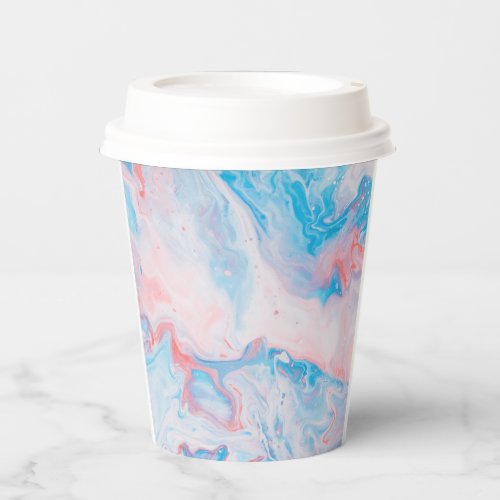 water color marbel paper cups
