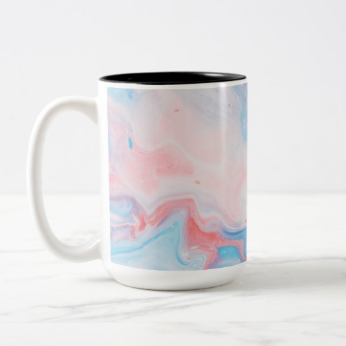 Water color marbel Two_Tone coffee mug