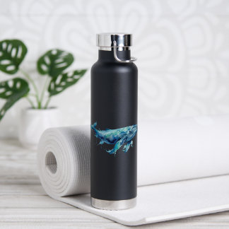 water color marine life bottle