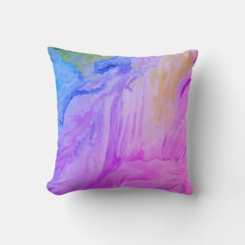 Water Color  Miami Filter   Throw Pillow