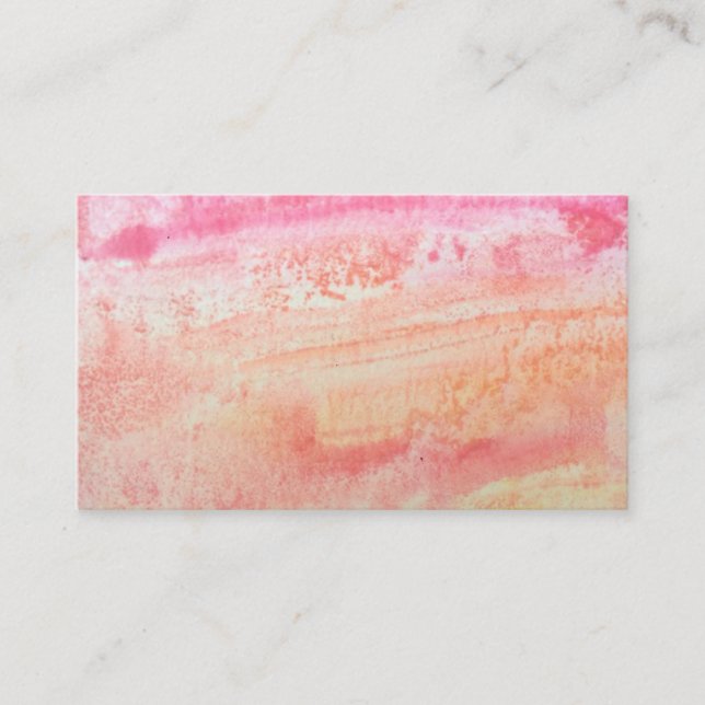 Water Color Natural Texture Style Business Card (Front)