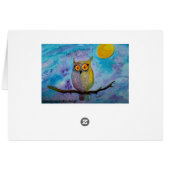 Water Color Owl Cards (Back Horizontal)