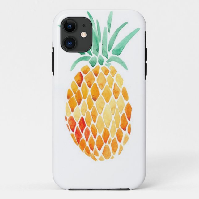 Water- Color Pineapple Case-Mate iPhone Case (Back)