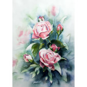 Water Color Roses Day Planner (Front)