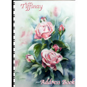Water Color Roses Telephone Address Boo (Front)
