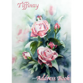 Water Color Roses Telephone Address Boo (Front)