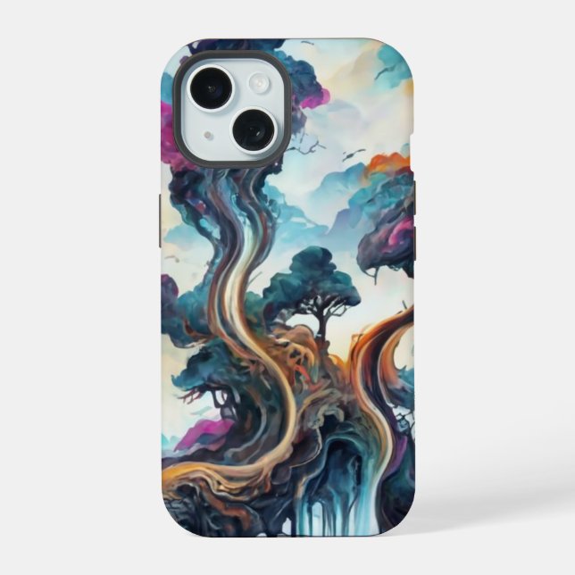 Water color scenery landscape phone case (Back)