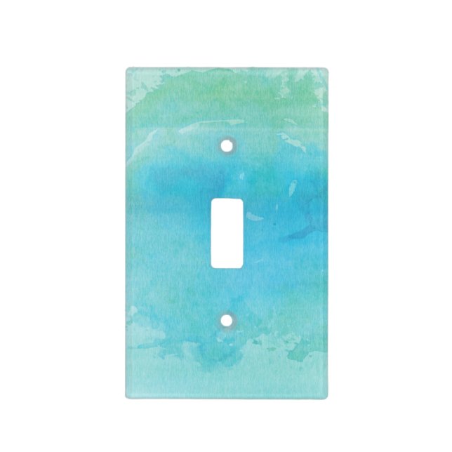 Water Color Sea Ocean Beach Light Switch Cover (Front)