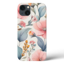 Water Color Small Flower Design iPhone 13 Case