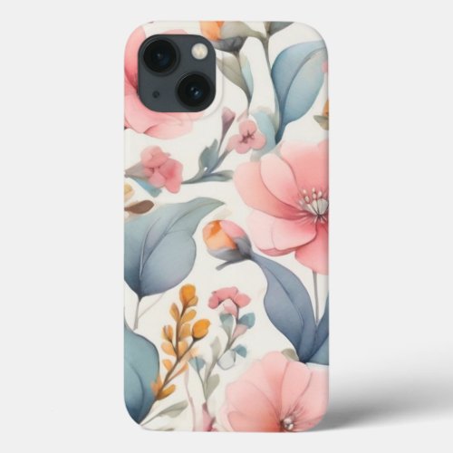 Water Color Small Flowers  iPhone 13 Case