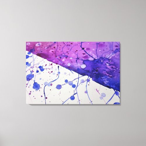 Water Color Spot Abstract Art Canvas Print