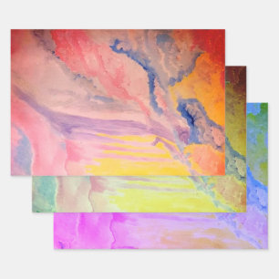 Water Color Three Filters Wrapping Paper Sheets