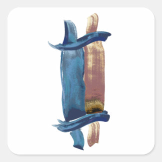 Water Color Torah Square Sticker