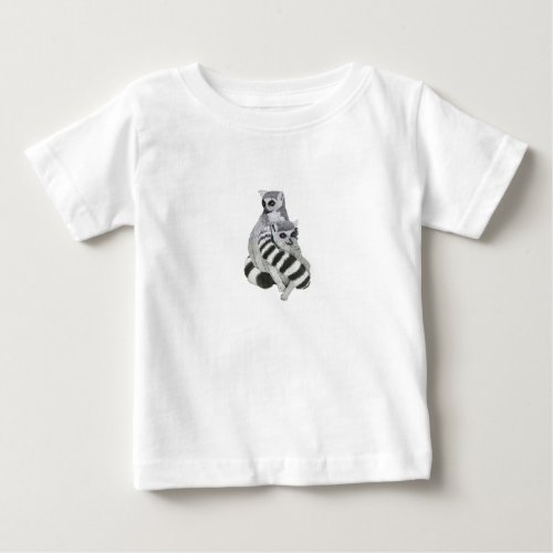 Water_colored lemurs baby T_Shirt