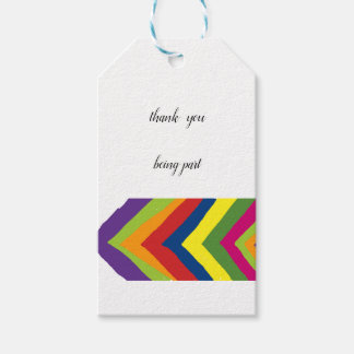 water colour cross bars gift tags
