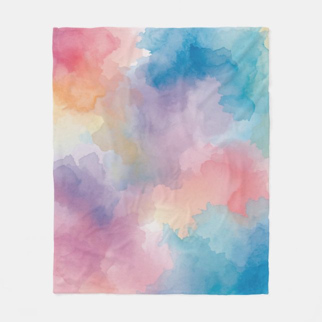 Water colour fleece blanket (Front)