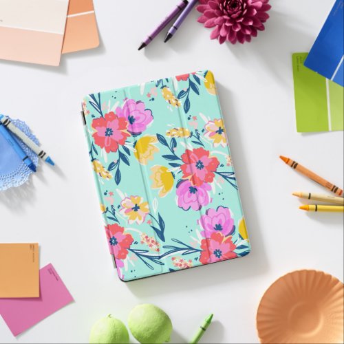 Water colour flowers iPad air cover