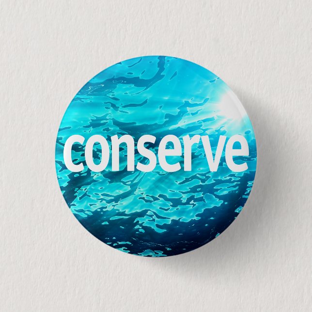 Water Conservation Button (Front)