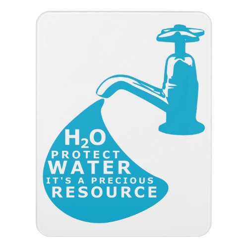Water Conservation Door Sign