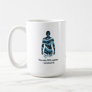 Water Conservation Eco Awareness Design Coffee Mug