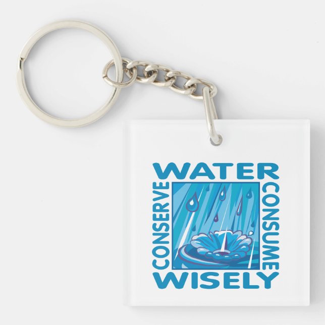 Water Conservation Keychain (Front)