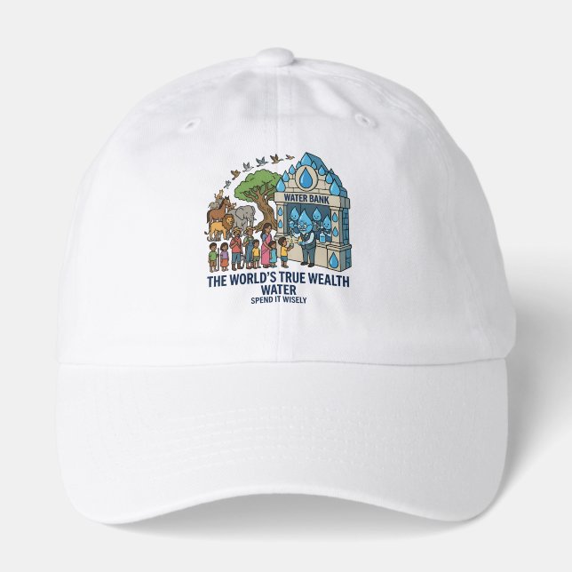 Water Conservation The World's True Wealth Hat (Front)