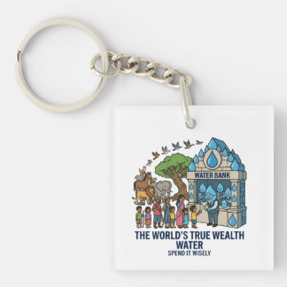 Water Conservation The World's True Wealth Keychain