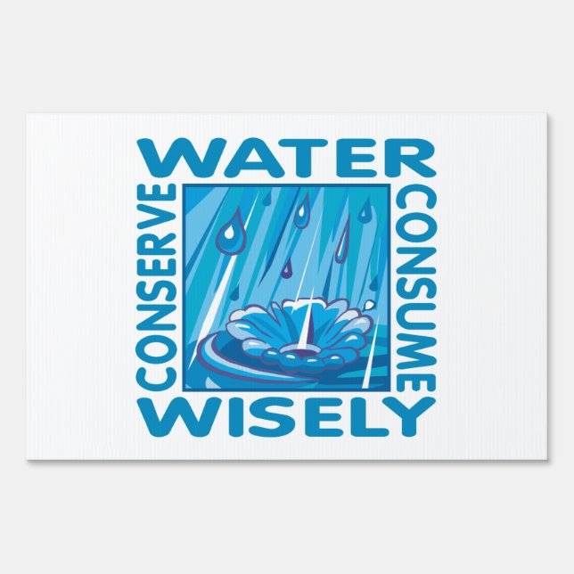 Water Conservation Yard Sign (Back)