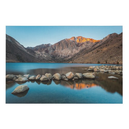 Water  Convict Lake Sierra Nevada Faux Canvas Print