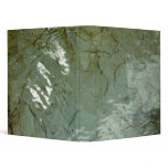 Water-Covered Rock Slab Nature Photo 3 Ring Binder
