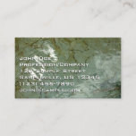 Water-Covered Rock Slab Nature Photo Business Card