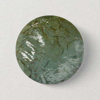 Water-Covered Rock Slab Nature Photo Button
