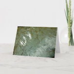 Water-Covered Rock Slab Nature Photo Card