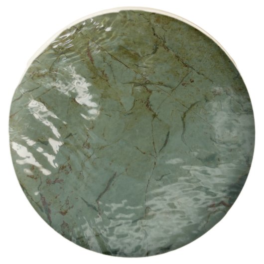 Water-Covered Rock Slab Nature Photo Chocolate Covered Oreo (Front)