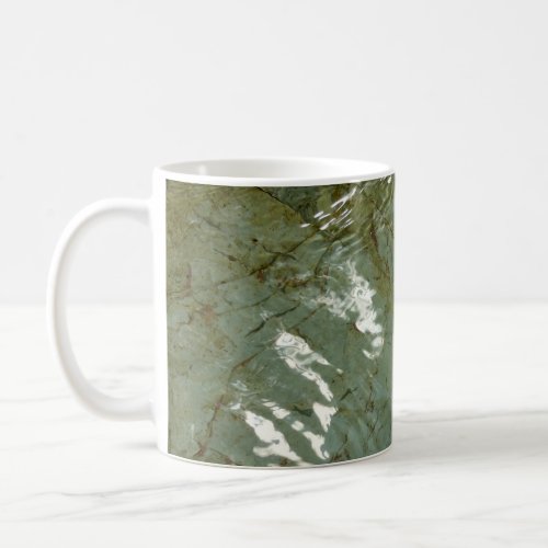 Water_Covered Rock Slab Nature Photo Coffee Mug