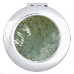 Water-Covered Rock Slab Nature Photo Compact Mirror