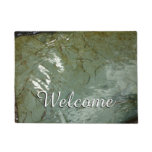 Water-Covered Rock Slab Nature Photo Doormat