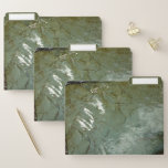 Water-Covered Rock Slab Nature Photo File Folder