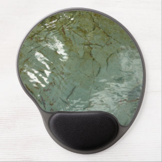 Water-Covered Rock Slab Nature Photo Gel Mouse Pad